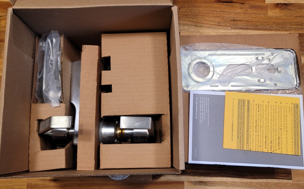 Kaba Simplex LR1011-26D-41 Mechanical Pushbutton Door Lock Satin Chrome RH New