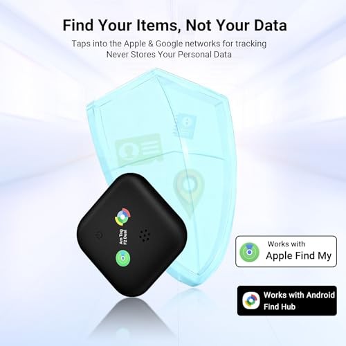 Dual-System Bluetooth Tracker for iOS or Android Key Black - 2 Pack