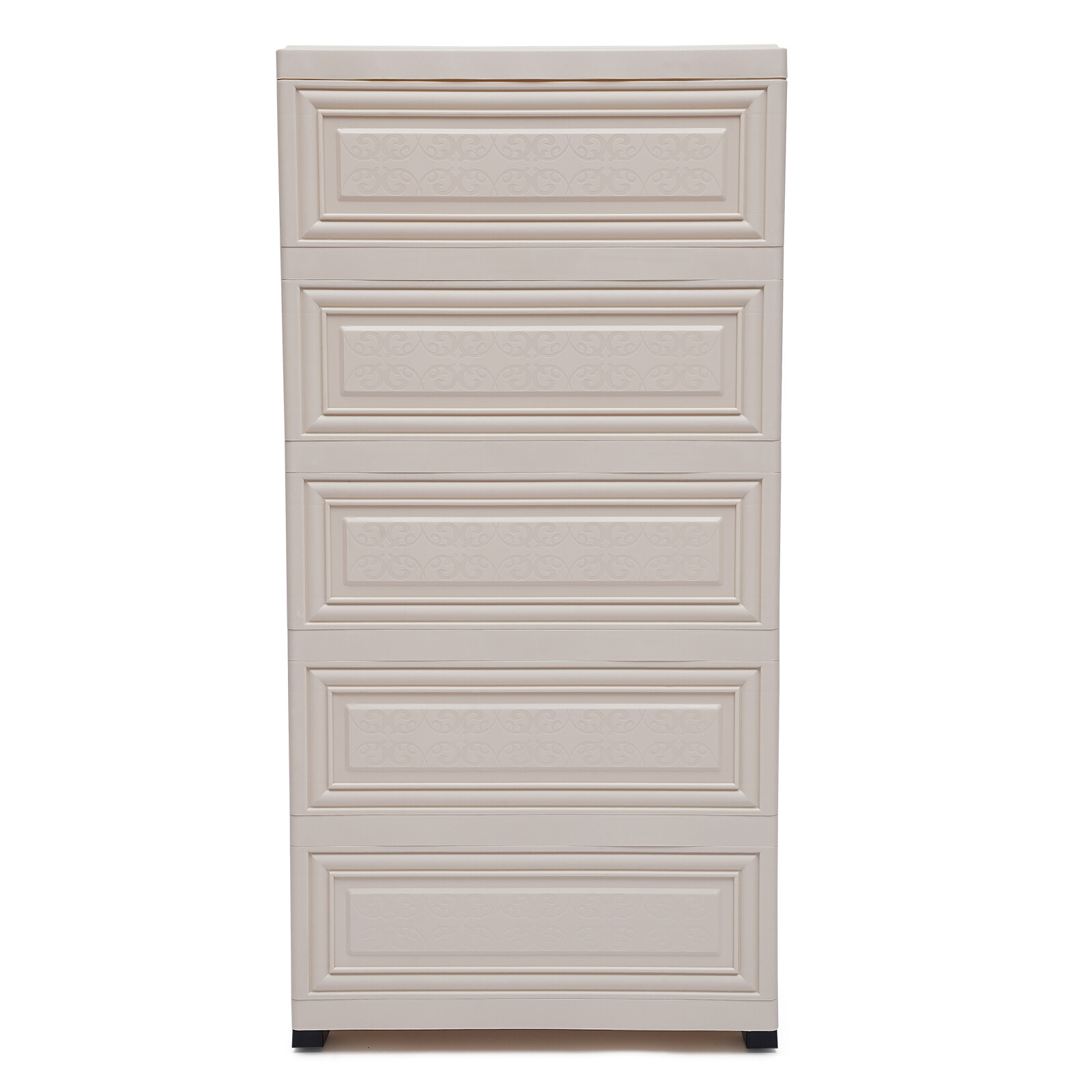 Large Capacity Free Standing Wardrobe Cabinet Clothes Plastic Cupboard 6 Drawers