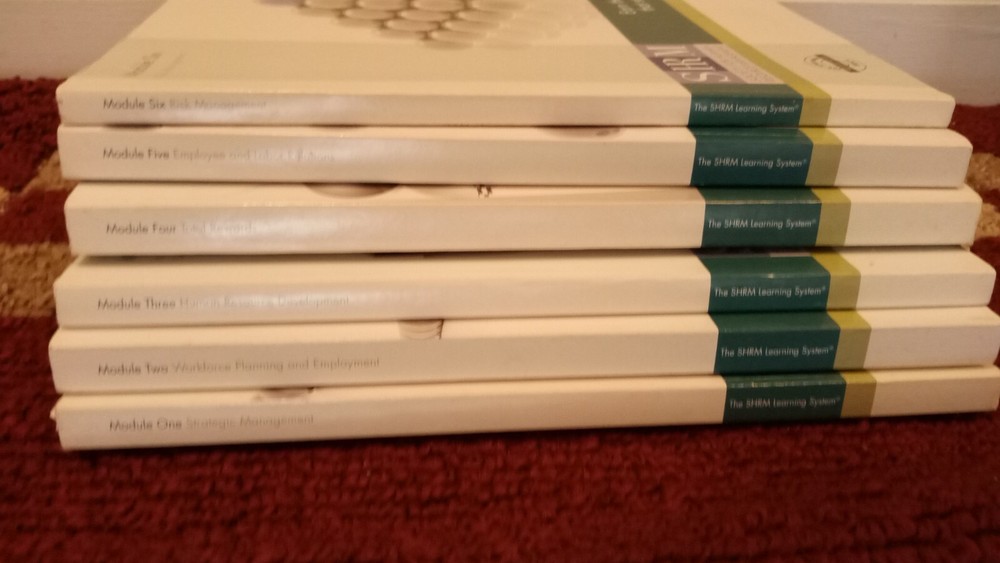 2008 SHRM Learning System Complete Set 1-6 PHR/SPHR Certification Prep Tool