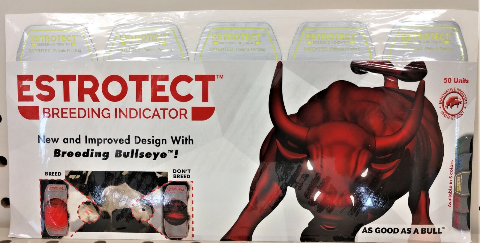 Estrotect Heat Estrus Detector Patches 50ct Yellow AI Breeding Cattle EstroAlert