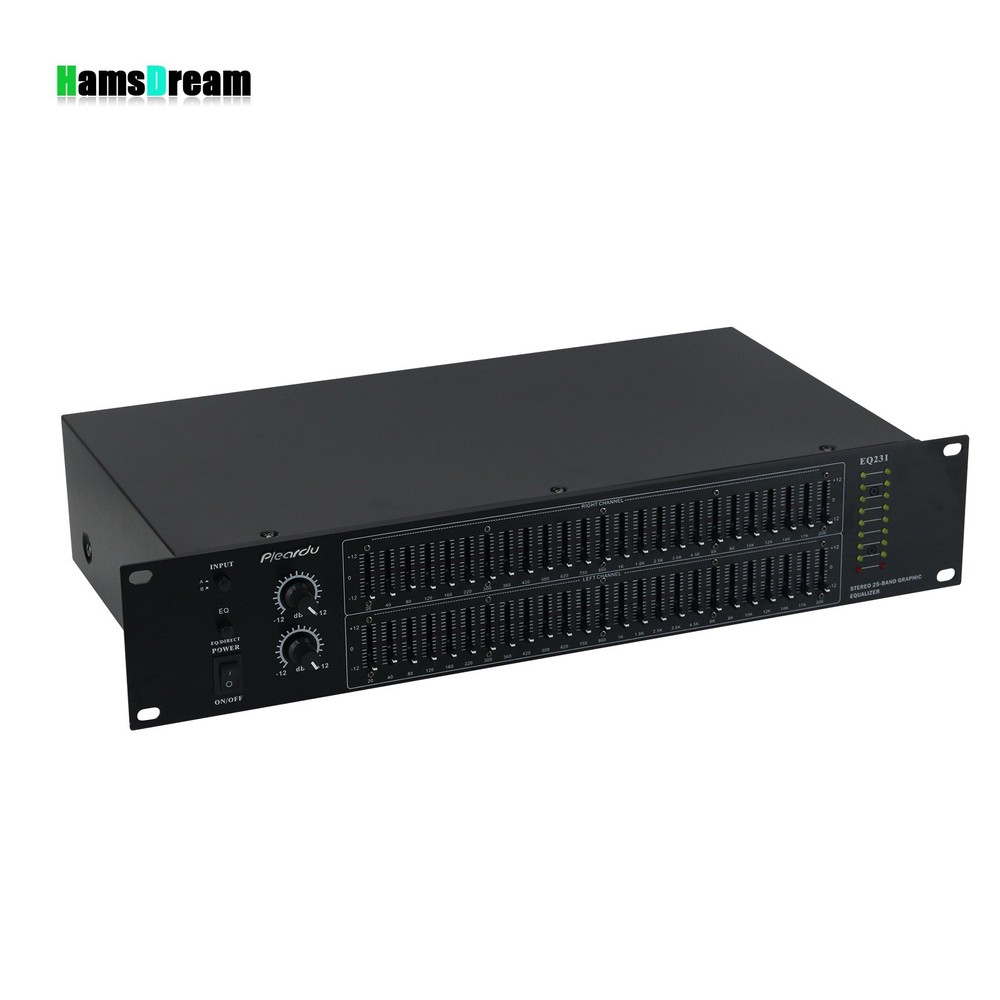 EQ231 Dual 25-Band Stereo EQ Graphic Equalizer Pro Hifi Bluetooth Equalizer