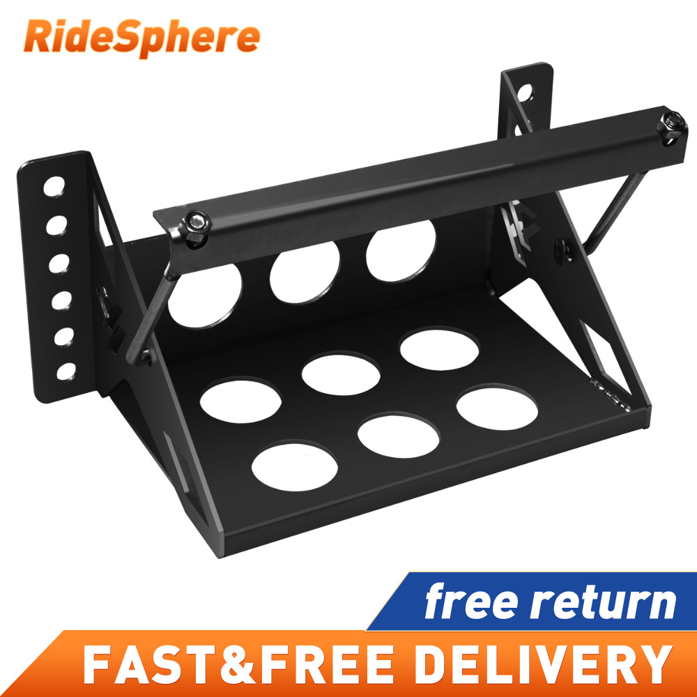 Steel Bolt on Battery Mounting Box Tray Universal Fits 14.3" Overall Hold Down