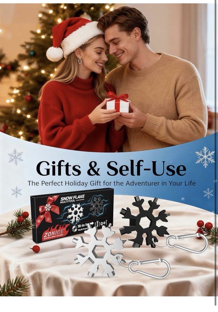 18-in-1 Snowflake Multi Tool 2 Pack