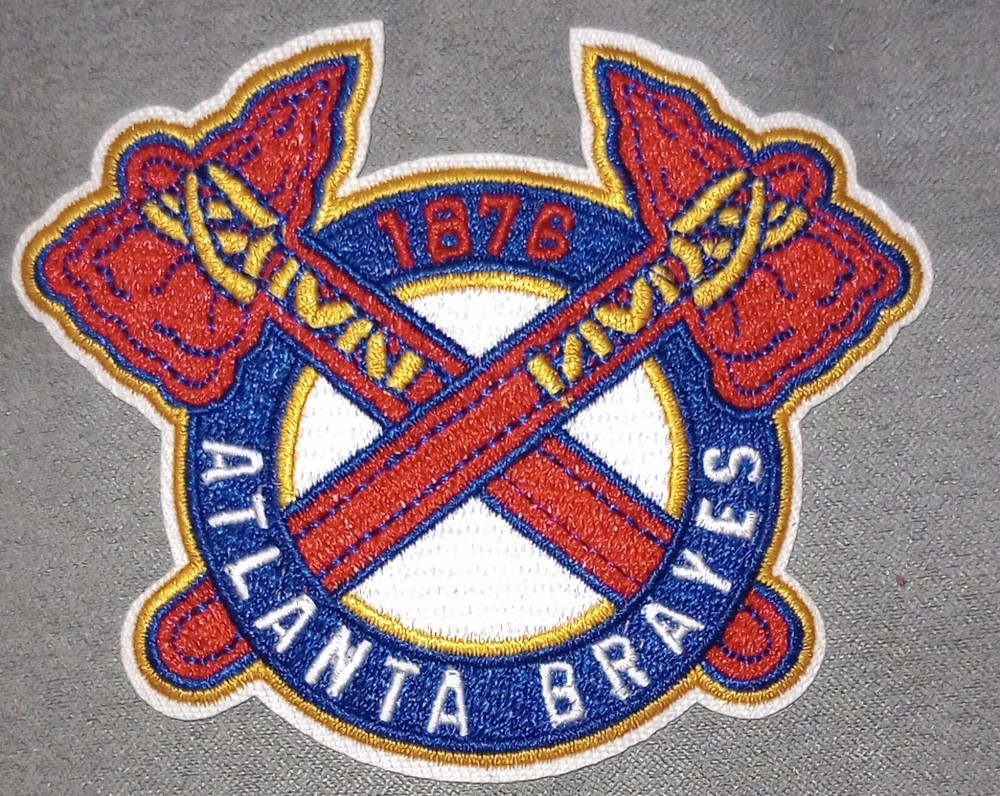 ATLANTA BRAVES BASEBALL IRON ON PATCH