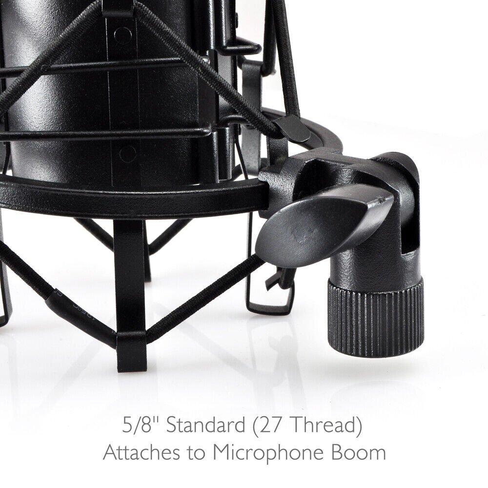 Pyle Anti-Vibration Studio Microphone Shock Mount Angle/Tilt Adjustable PSM05