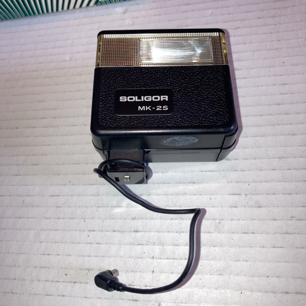 CAMERA PART PIECE SOLIGOR ELECTRONIC FLASH AUTO MK-2S WITH PAPERWORK & BOX