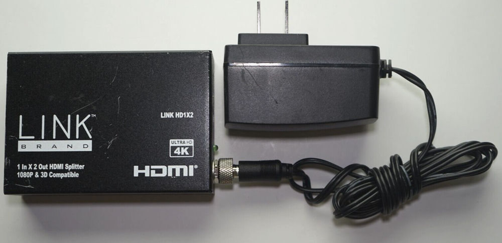LINK HD1X2 HDMI SPLITTER 1080P & 3D COMPATIBLE