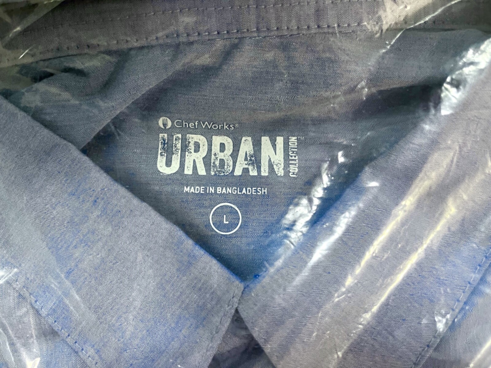 Chef Works Urban Collection, Size Large, Long Sleeve Chef Shirt, NIP x 2.