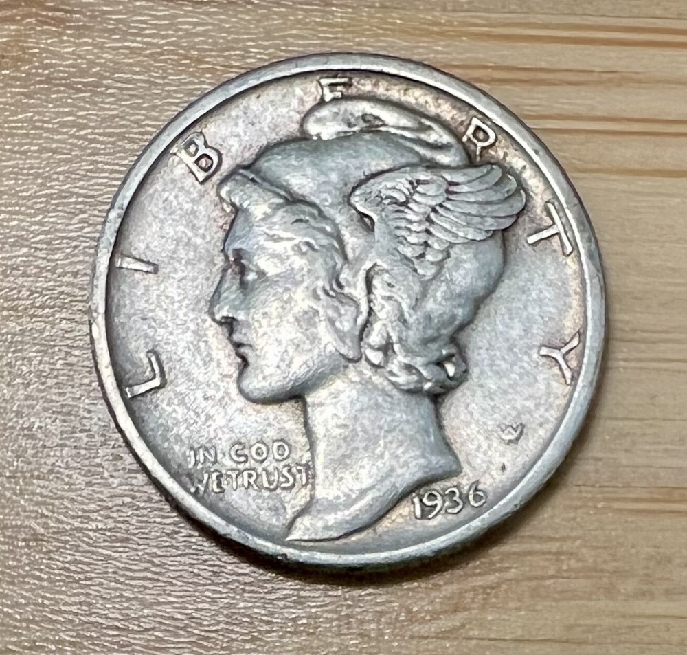 1936-P Mercury Dime 10C Silver - Extra Fine (EF/XF)