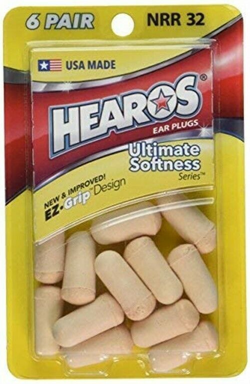 Hearos NRR 32 db Ultimate Softness 6 Pair