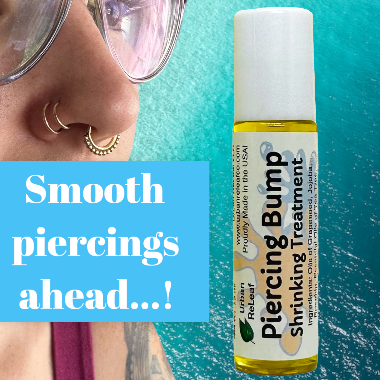 Urban ReLeaf Piercing Bump Shrinking Treatment! Aftercare Keloid Scar Cartilage