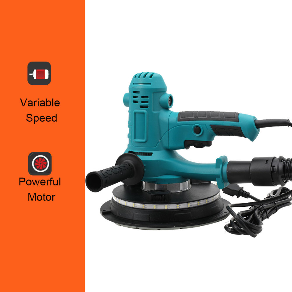 710W Drywall Sander Machine Portable Polishing Machine Variable Speed + Vacuum