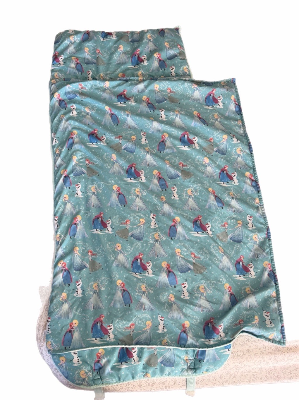 Pottery Barn Kids Toddler Nap Mat Disney Frozen Anna Elsa Blue