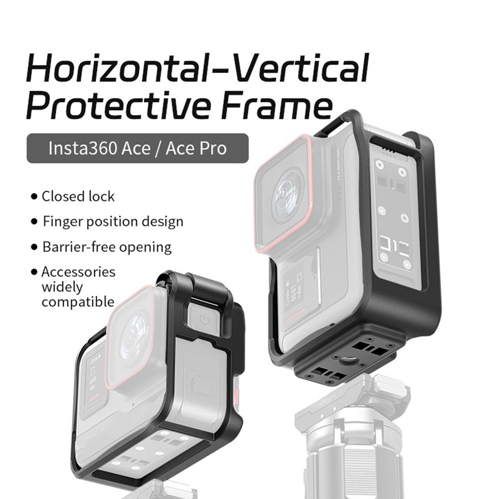 Camera Horizontal-Vertical Protective ABS Frame For Insta360 AcePro /Ace