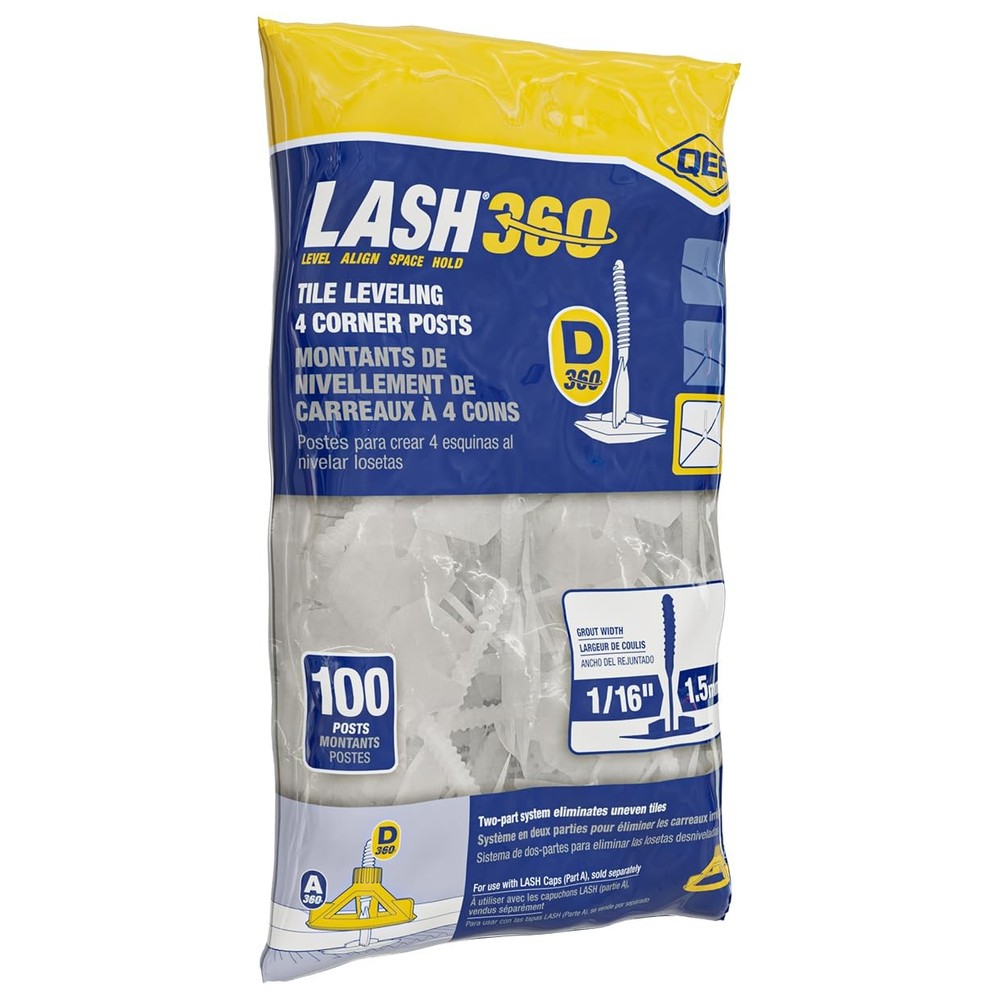 LASH360 1/16 in. Tile Leveling 4-Corner Stems (100-Pack)