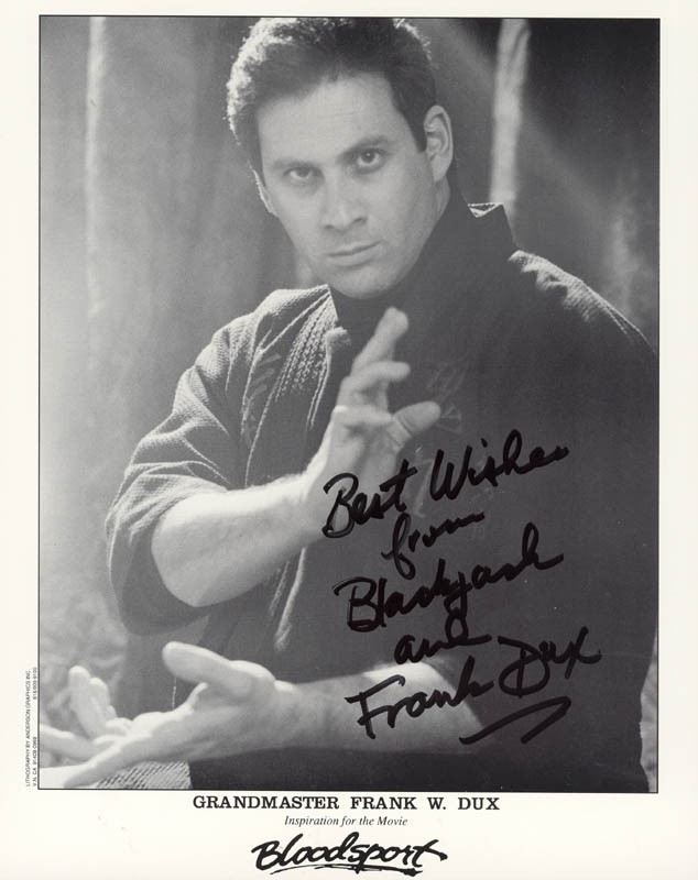 FRANK DUX - AUTOGRAPHED SIGNED PHOTOGRAPH