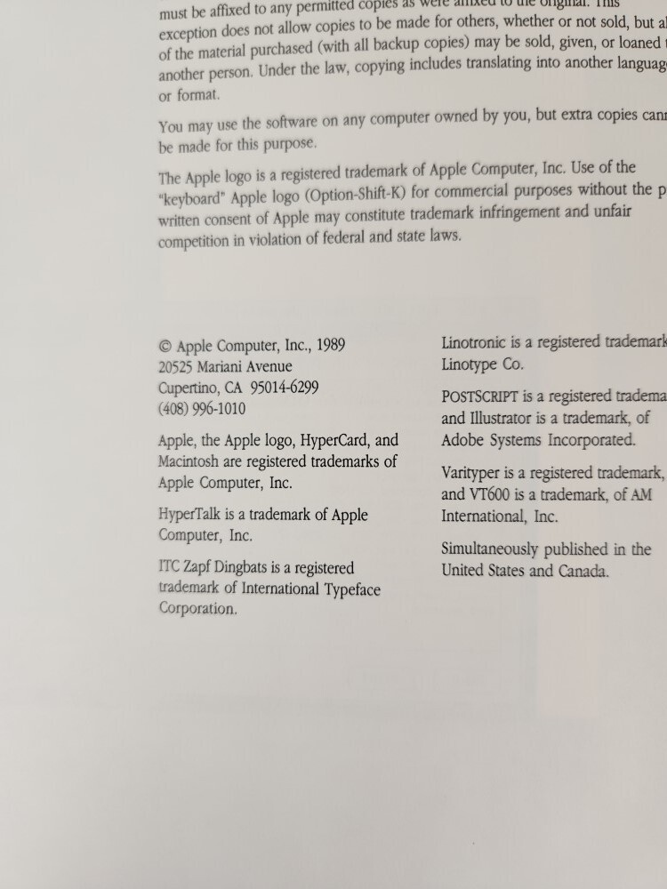 Apple Computer HyperTalk Beginner's Guide: An Introduction to Scripting Manual