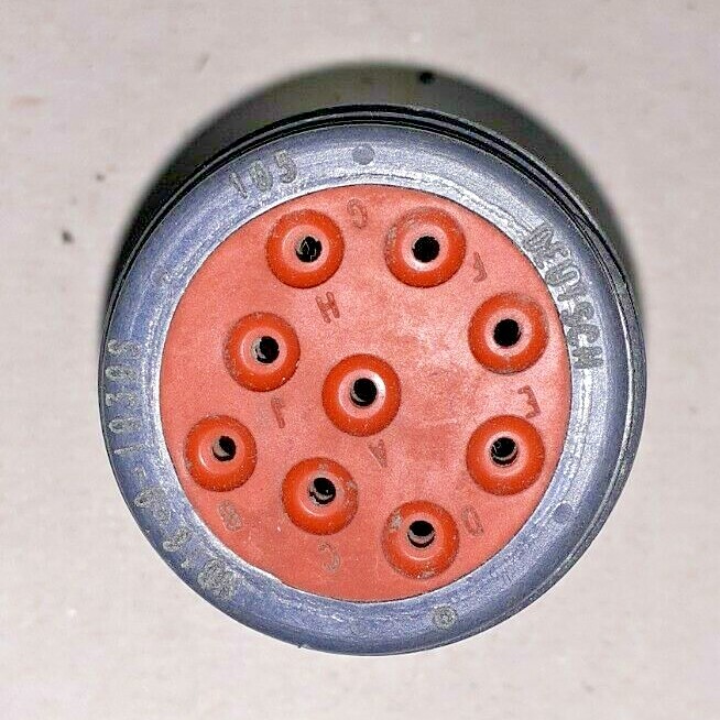 DEUTSCH 9 SOCKET PLUG W/ THREADED REAR, HD16-9-1939S