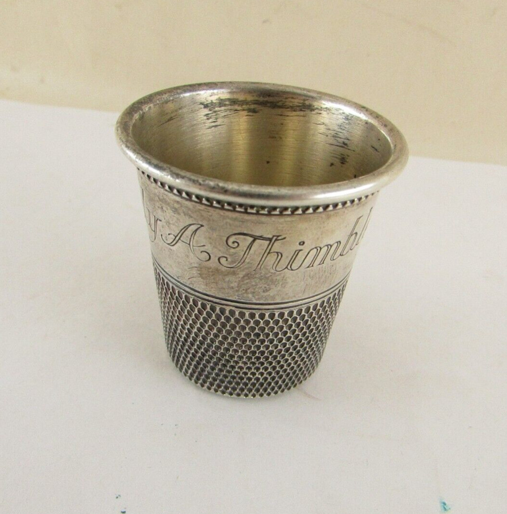 Cartier Sterling Silver Cup. Thimble