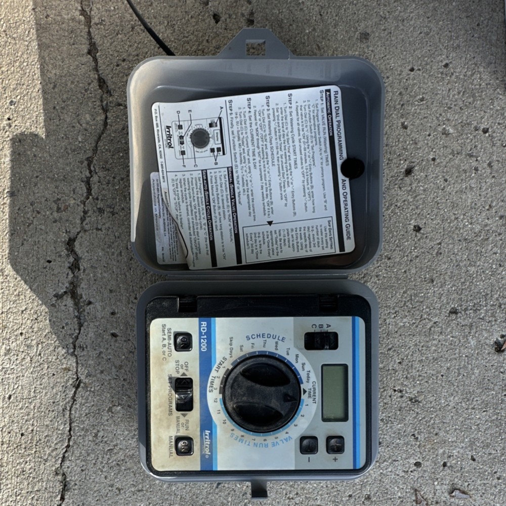 Irritrol Rain Dial RD900-INT Irrigation Controller Dial Manual Programmable