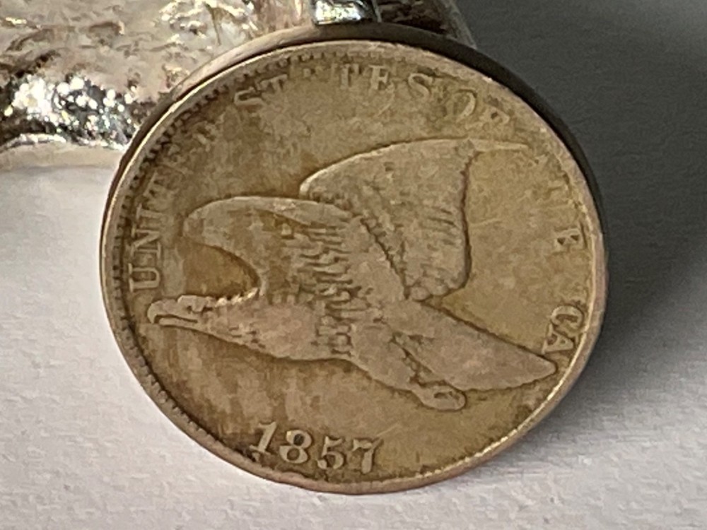 1857 Flying Eagle 1 Cent Penny 1c