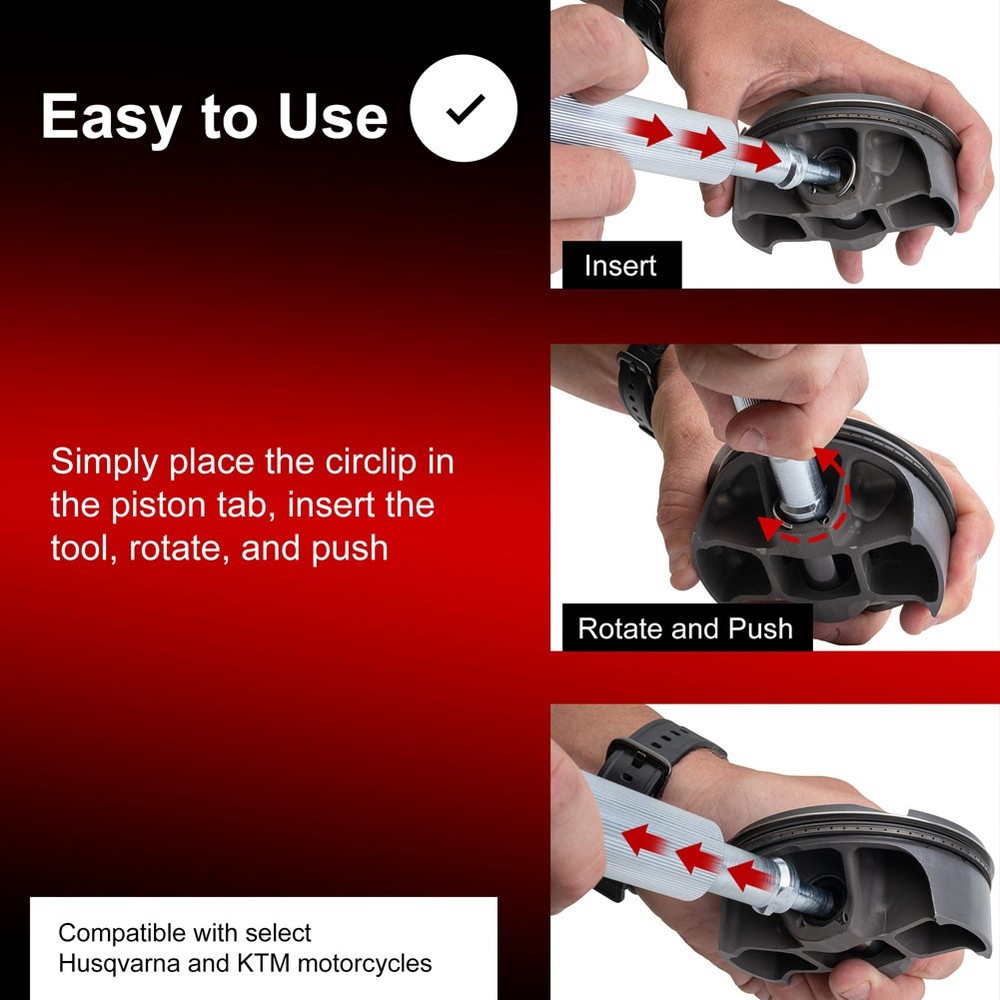 Tusk Piston Circlip Tool -full size-Motorcycle-ATV-UTV