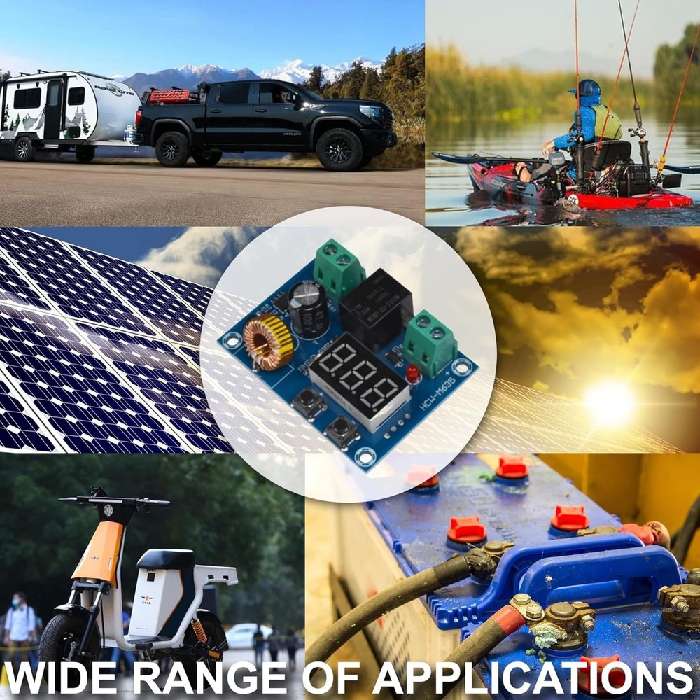 Digital Low Voltage Protector Disconnect Switch with Relay & LCD Display