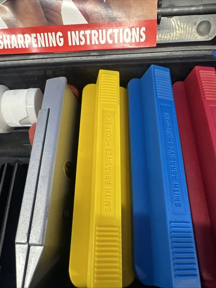 SMITHS Precision Sharpening Kit W/Hard Case Knife Sharpener Straight & Serrated