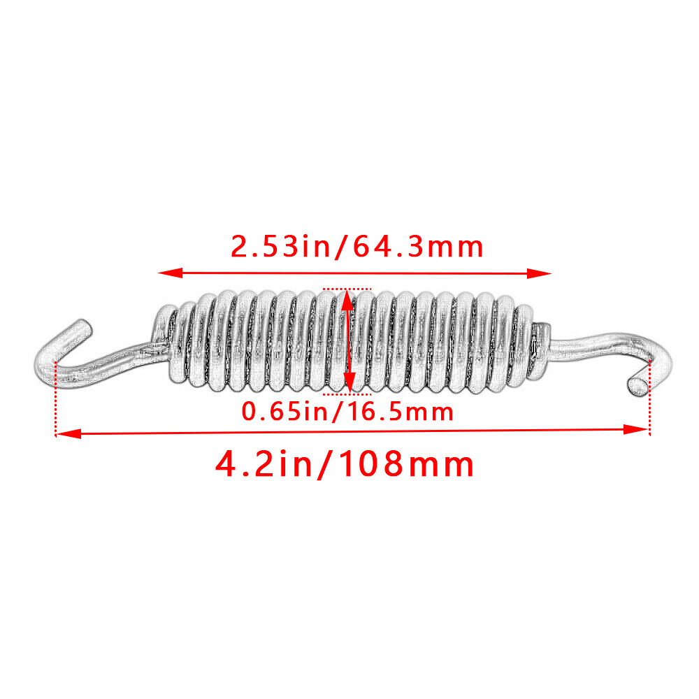 4.2" Kickstand Spring For Harley Sportster XL883 XL1200 1986-2021 Black