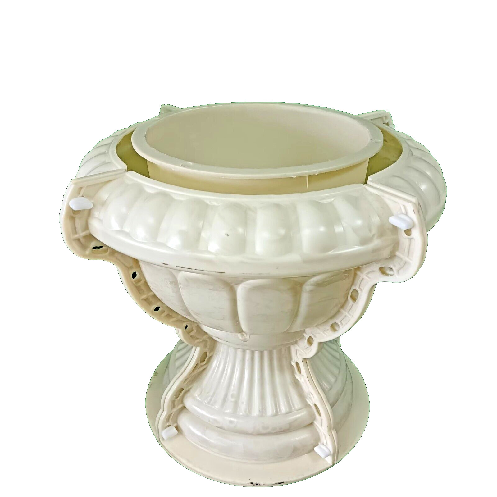 cast in place outdoor garden cement Plastic Precast Concrete Flower Pot Decorat