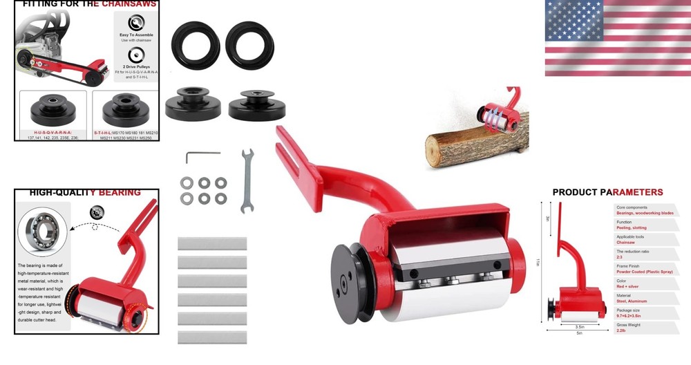 High-Precision Log Peeler: Enhance Chainsaws for Professional Timber Work