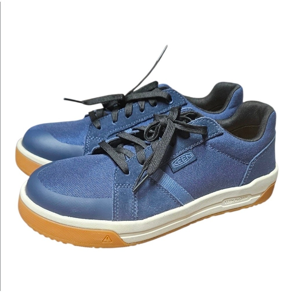 Keen Utility Kenton Work Shoes Mens 7.5 EE Navy Blue EH Carbon Toe 1029117EE New