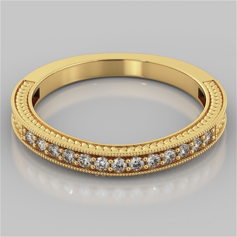 3.77 Ct Lab Grown Diamond Engagement Band Set Ring 14K Yellow Gold Solitaire Sz7