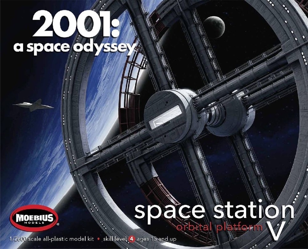 Moebius Models 2001-6 1:8 2001: Space Station Orbital Platform V Model Kit