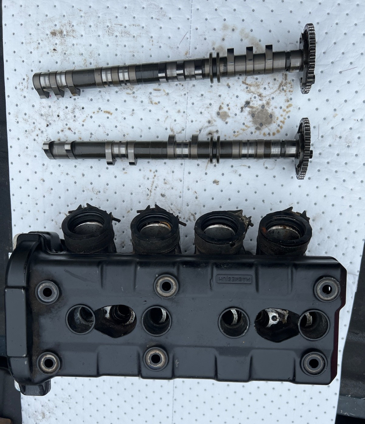 1998-2001 Yamaha R1 Yzf 1000 engine motor cylinder head camshaft cam valve cover