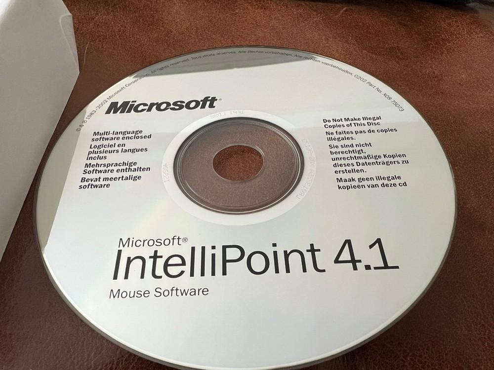 Microsoft Intellipoint 4.1 CD Disc Mouse Software