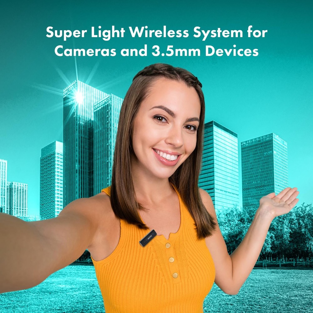 Wireless Mini Camera Microphone for Video Recording- 2.4Ghz Wireless Transmit...
