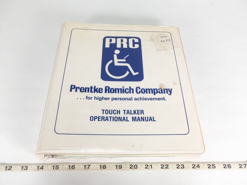 PRC Touch Talker with Minspeak for Disability Hearing Speech Tool with Manual