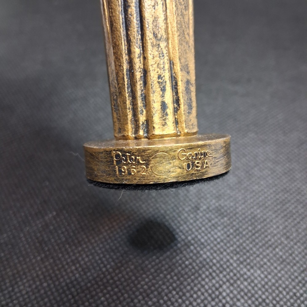 1962 Peter Ganine Conqueror Chess Set Replacement Piece Medieval Gold Bishop