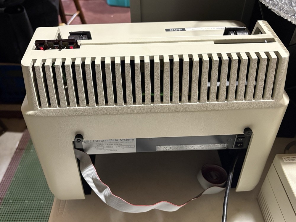 Integral Data Systems IDS PAPER TIGER Printer Model 460 Vintage Impact Printer