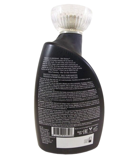 Devoted Creations BLACK OBSESSION Black Bronzer Tanning Lotion - 13.5 oz.