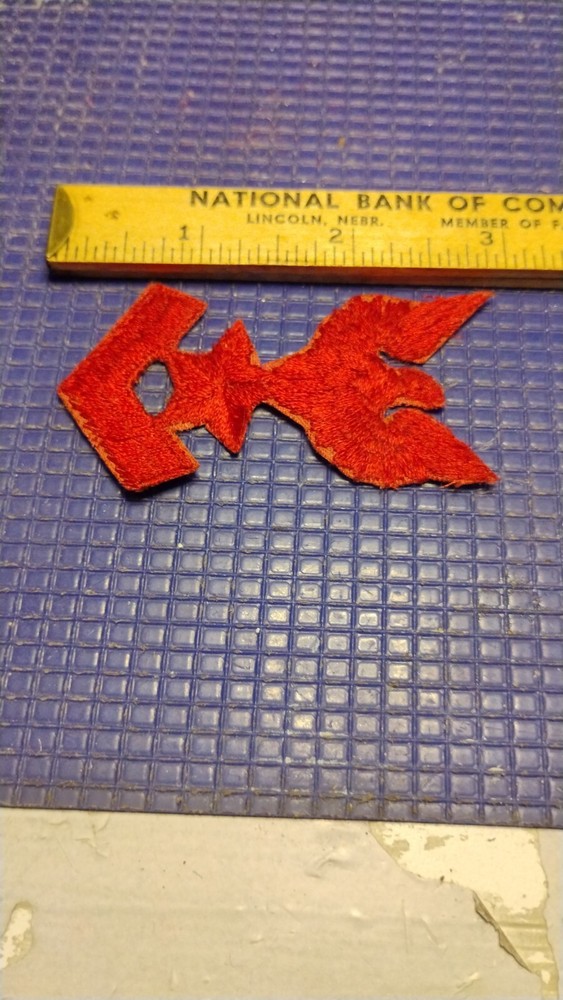 Vintage Naval Military Patch Red Eagle Above Star