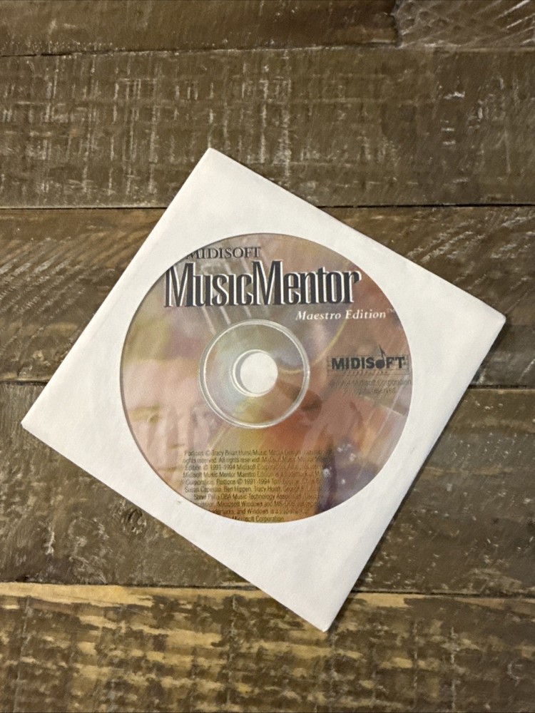 Midisoft Music Mentor Software PC Cd Rom