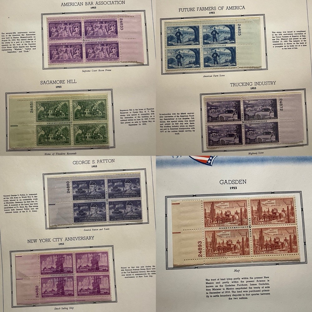1948-1958 Commemorative Stamp Album (Only Missing 3 Designs)