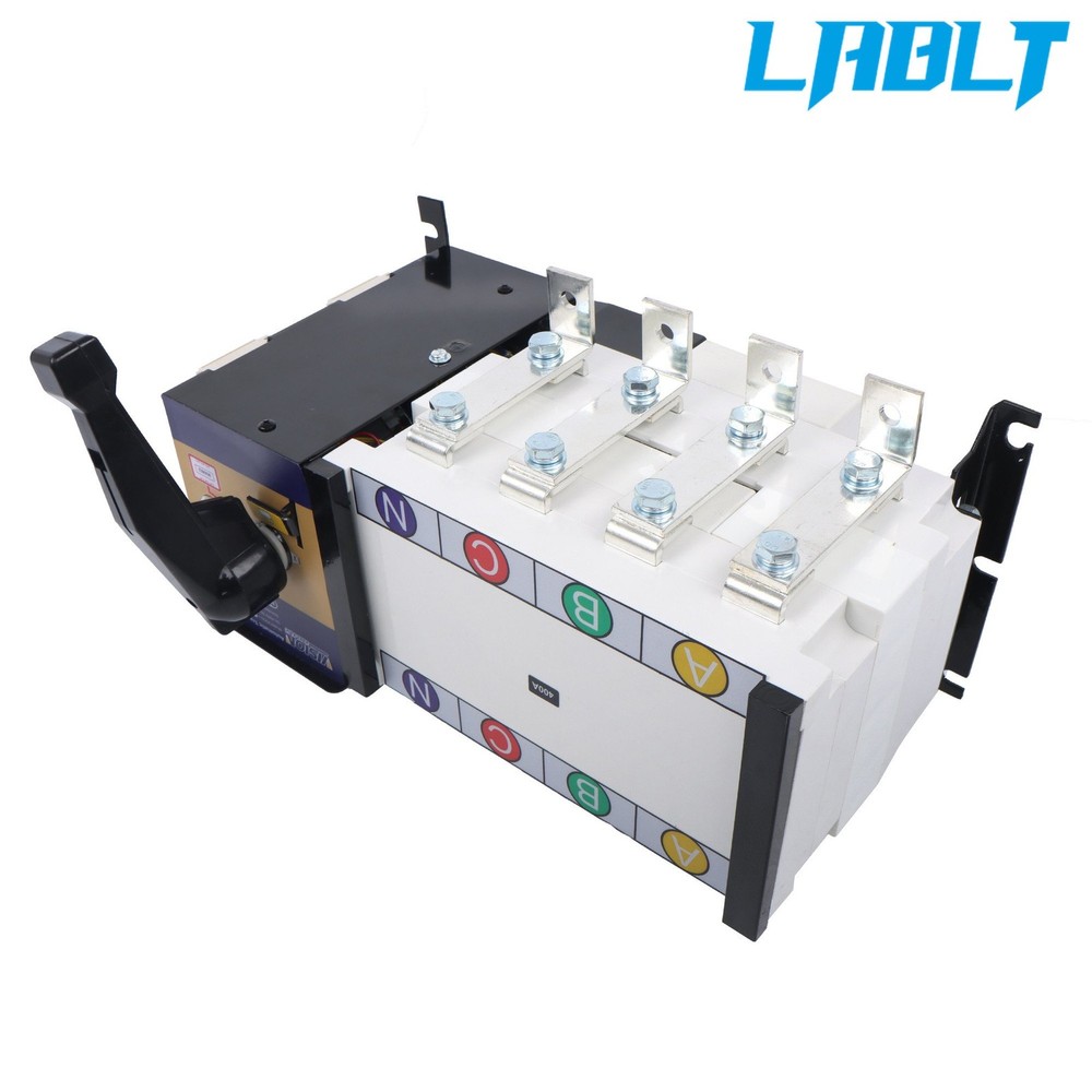 LABLT Industrial Automatic Transfer Switch 400A 4P 110/220V Grid to AC Generator
