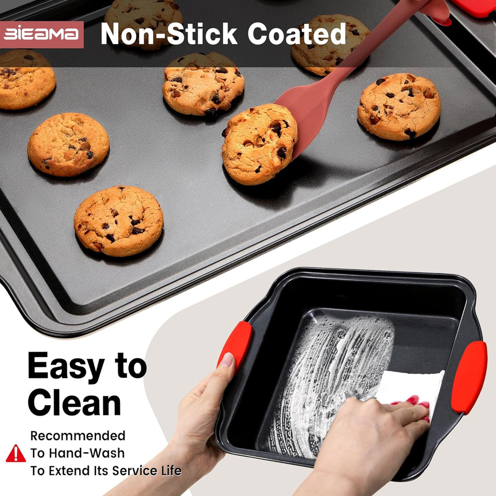 13-Piece Baking Pans Sets, Nonstick Bakeware Sets, Bpa-Free Carbon Steel Stackab