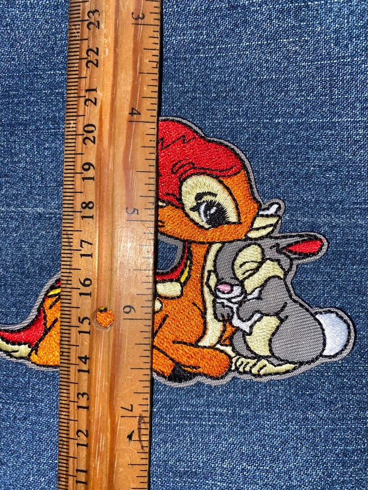 BAMBI & THUMPER Embroidery Patch NEW Iron On