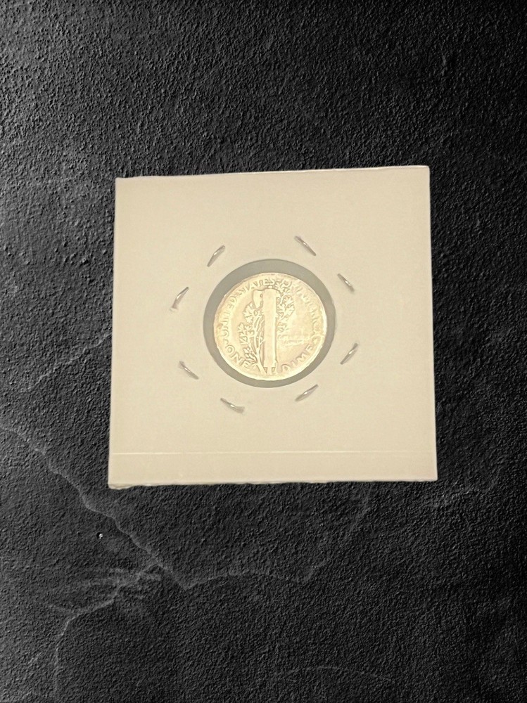 1929-P Mercury Silver Dime Lightly TONED- TONING