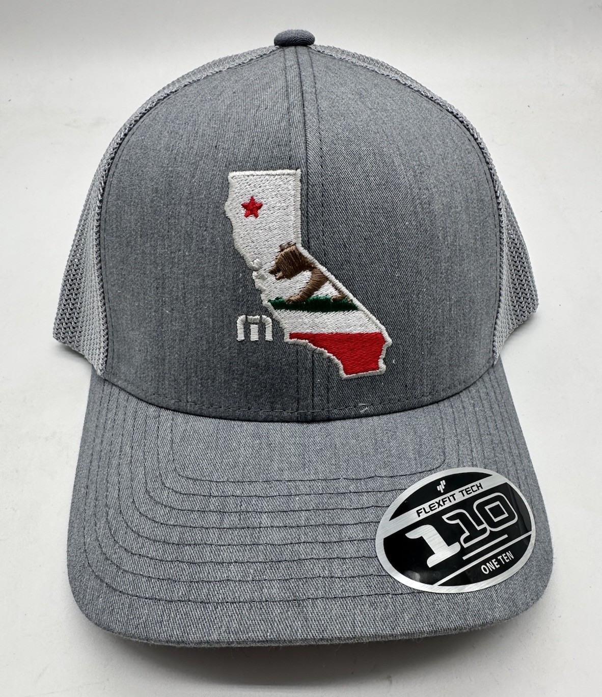 NEW Travis Mathew Stater 3.0 California Bear Snapback Hat Gray Flexfit Golf Hat